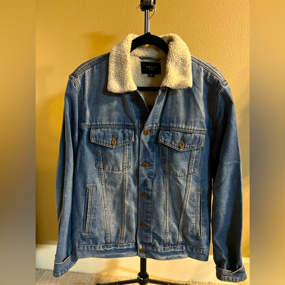 Triot Los Angeles Sherpa Lined Denim Jacket Men’s Medium